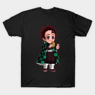 Demon Slayer Kamado Tanjirou Kawaii Color T-Shirt